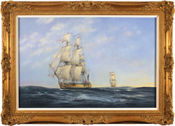 Neil Foggo, Original oil painting on canvas, Hermione Makes Her Escape Medium image. Click to enlarge