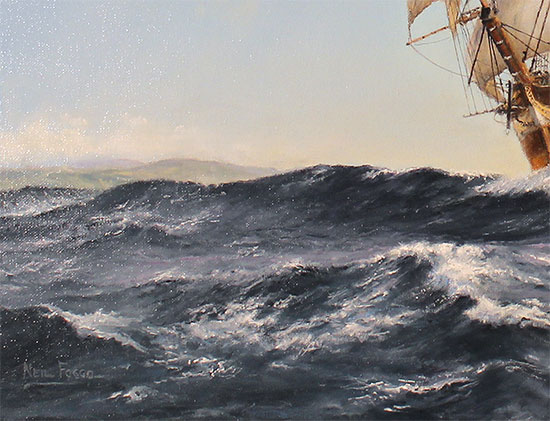 Neil Foggo, Original oil painting on canvas, The Anglo American Signature image. Click to enlarge