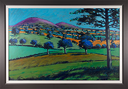 Paul Powis, Original acrylic painting on board, Towards North Hill