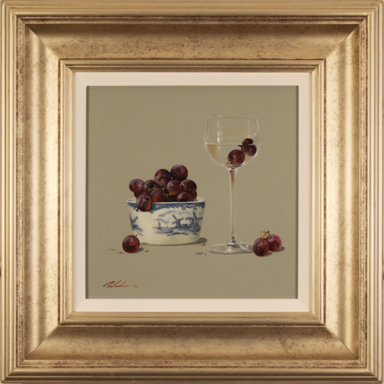 Paul Wilson, Original oil painting on panel, Grapes