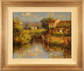 Paul Attfield, Original oil painting on panel, Child's Play Medium image. Click to enlarge