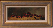 Paul Wilson, Original oil painting on panel, Cherries Medium image. Click to enlarge