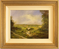 Paul Wilson, Original oil painting on canvas, The Yorkshire Wolds, above Pocklington Medium image. Click to enlarge
