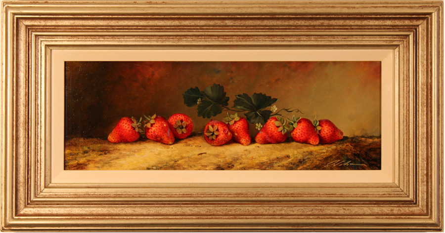 Paul Wilson, Original oil painting on panel, Strawberries Click to enlarge