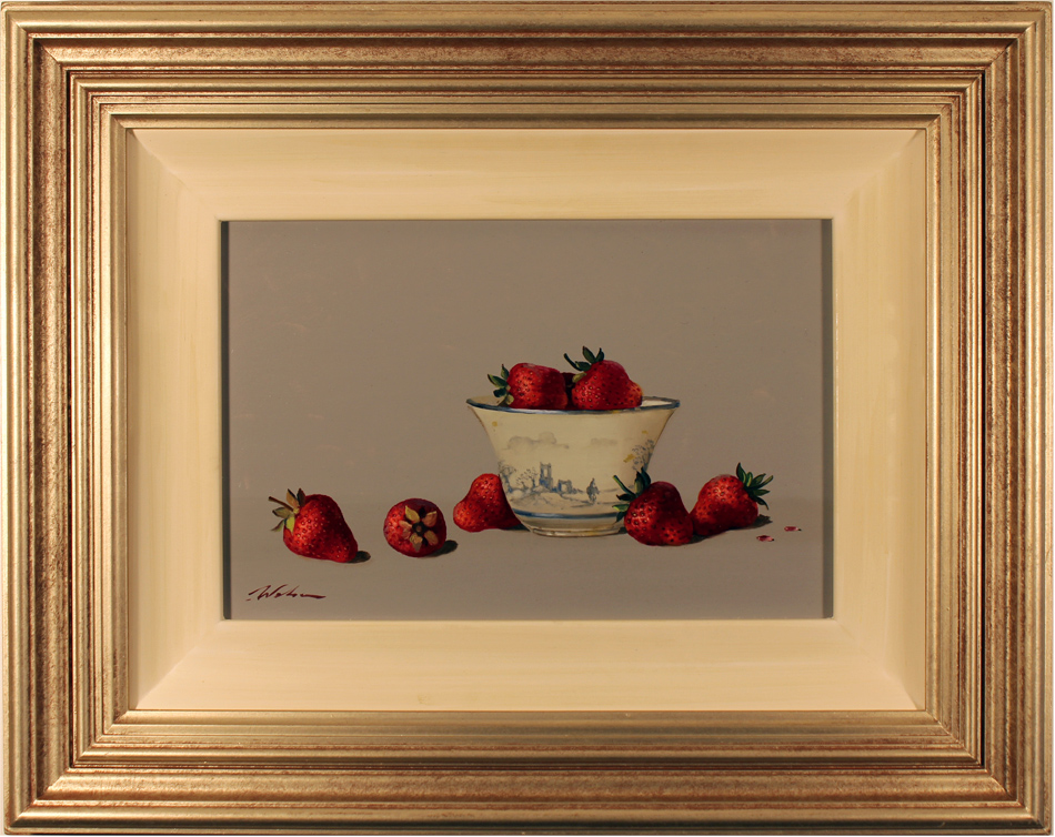 Paul Wilson, Original oil painting on panel, Strawberries Click to enlarge
