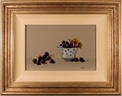 Paul Wilson, Original oil painting on panel, Grapes