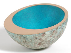 Philip Hearsey, Bronze, Lunar Rollerbowl Medium image. Click to enlarge