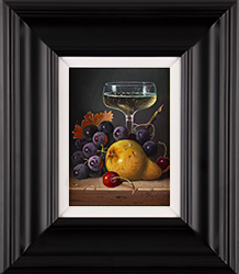 Raymond Campbell, Original oil painting on panel, A Light Apéritif  Medium image. Click to enlarge