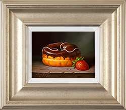 Raymond Campbell, Original oil painting on panel, A Stolen Moment Medium image. Click to enlarge