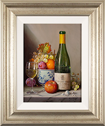 Raymond Campbell, Original oil painting on panel, Corton-Charlemagne, 1982 Medium image. Click to enlarge