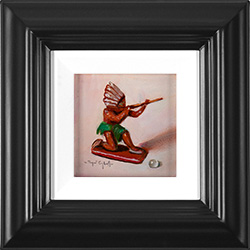Raymond Campbell, Original oil painting on panel, Vintage Toy Medium image. Click to enlarge