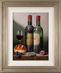 Raymond Campbell, Original oil painting on panel, Treasures of the Cellar Medium image. Click to enlarge