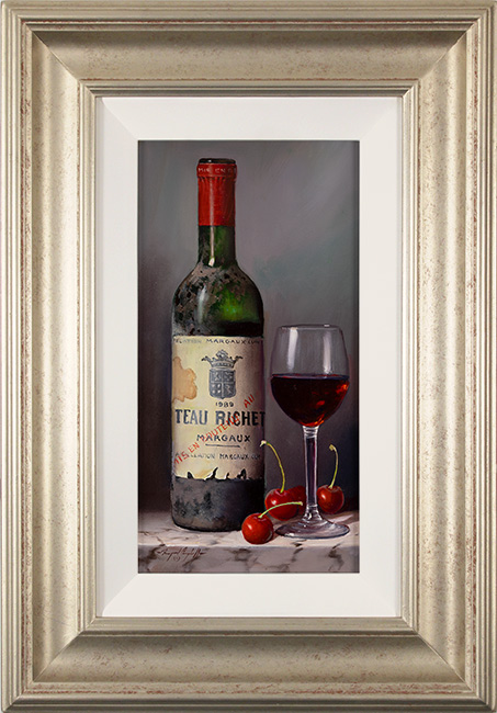 Raymond Campbell, Original oil painting on panel, Chateau Richeterre Margaux 1989