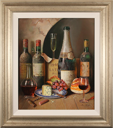 Raymond Campbell, Original oil painting on panel, Cellar Celebrations Medium image. Click to enlarge