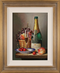 Raymond Campbell, Original oil painting on panel, Bollinger Bounty Medium image. Click to enlarge