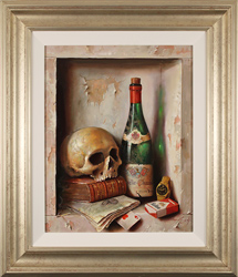Raymond Campbell, Original oil painting on panel, Futility of Pleasure Medium image. Click to enlarge