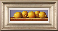 Raymond Campbell, Original oil painting on panel, Lemons Medium image. Click to enlarge