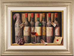 Raymond Campbell, Original oil painting on panel, An Elegant Selection  Medium image. Click to enlarge