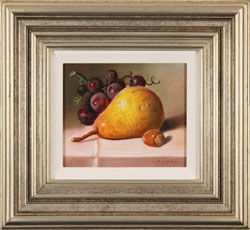 Raymond Campbell, Original oil painting on panel, Fruit to Start 