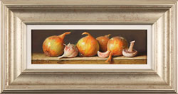 Raymond Campbell, Original oil painting on panel, Onions Medium image. Click to enlarge
