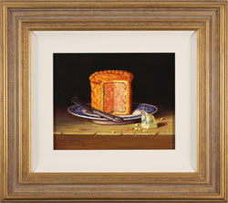 Raymond Campbell, Original oil painting on panel, Pork Pie Medium image. Click to enlarge