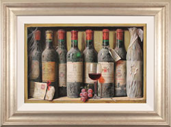 Raymond Campbell, Original oil painting on panel, Finest from the Cellar Medium image. Click to enlarge
