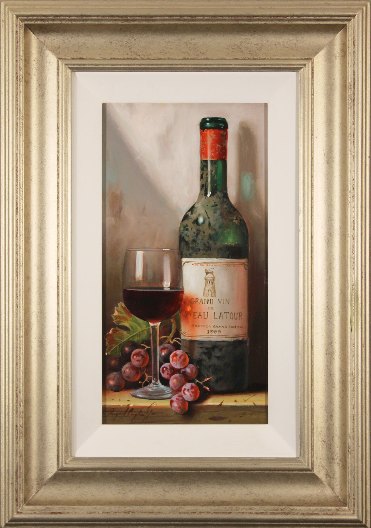 Raymond Campbell, Original oil painting on panel, Chateau Latour, 1966