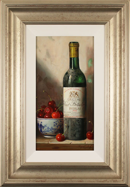 Raymond Campbell, Original oil painting on panel, Chateau Haut Batailley, 1985