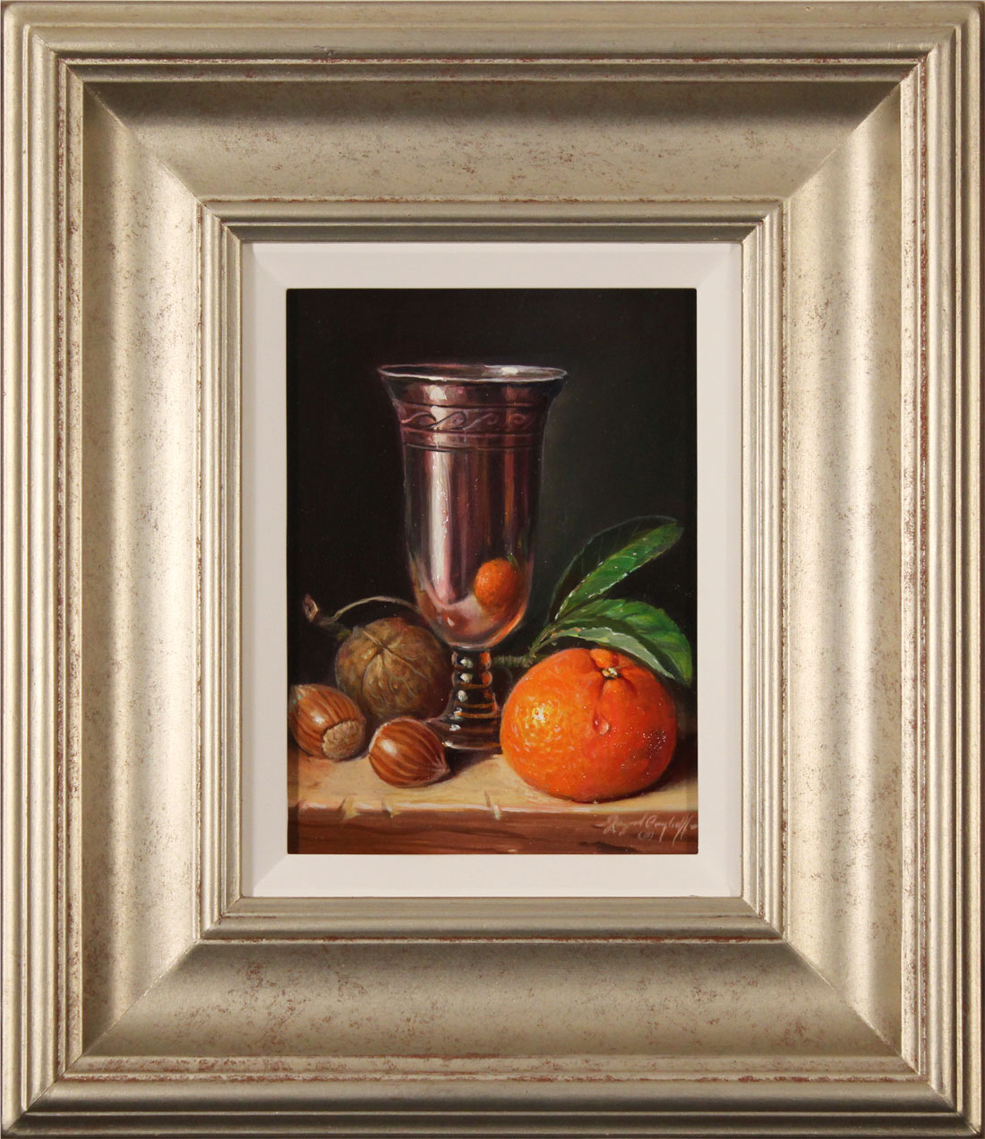 Raymond Campbell, Original oil painting on panel, Finest Silver