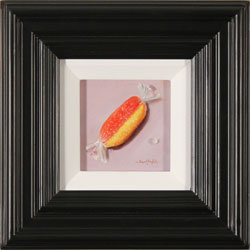 Raymond Campbell, Original oil painting on panel, Rhubarb and Custard Medium image. Click to enlarge