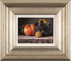 Raymond Campbell, Original oil painting on panel, Fruit and Walnut Medium image. Click to enlarge