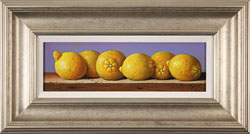 Raymond Campbell, Original oil painting on panel, Lemons Medium image. Click to enlarge