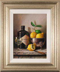 Raymond Campbell, Original oil painting on panel, Gin and Tonic Medium image. Click to enlarge
