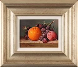 Raymond Campbell, Original oil painting on panel, Mixed Fruit Medium image. Click to enlarge