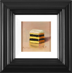 Raymond Campbell, Original oil painting on panel, Double Stack Liquorice Allsort  Medium image. Click to enlarge