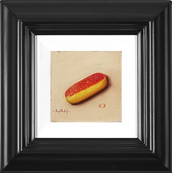 Raymond Campbell, Original oil painting on panel, Rhubarb and Custard  Medium image. Click to enlarge