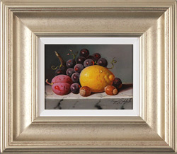 Raymond Campbell, Original oil painting on panel, Fruit and Nuts Medium image. Click to enlarge
