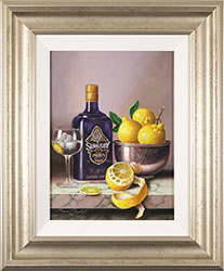 Raymond Campbell, Original oil painting on panel, A Tipple and a Twist Medium image. Click to enlarge