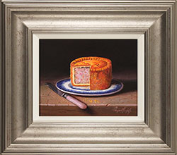 Raymond Campbell, Original oil painting on panel, Pork Pie