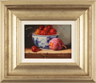 Raymond Campbell, Original oil painting on panel, Cherries and Plum Medium image. Click to enlarge