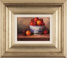 Raymond Campbell, Original oil painting on panel, Bowl of Cherries Medium image. Click to enlarge