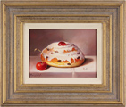 Raymond Campbell, Original oil painting on panel, Iced Bun and Cherry Medium image. Click to enlarge