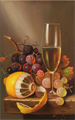 Raymond Campbell, Original oil painting on panel, Santé Medium image. Click to enlarge
