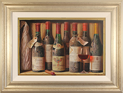 Raymond Campbell, Original oil painting on panel, Chapelle Chambertin, 1970 Medium image. Click to enlarge