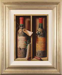 Raymond Campbell, Original oil painting on panel, Mouton Rothschild, 1918 Medium image. Click to enlarge