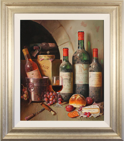 Raymond Campbell, Original oil painting on panel, The Cellar's Finest Medium image. Click to enlarge