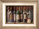 Raymond Campbell, Original oil painting on panel, Mouton Rotshchild Medium image. Click to enlarge