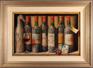 Raymond Campbell, Original oil painting on panel, Chateaux Lafite, 1985 Medium image. Click to enlarge