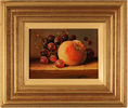 Raymond Campbell, Original oil painting on panel, Grapes and Peach Medium image. Click to enlarge