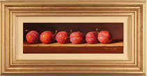Raymond Campbell, Original oil painting on panel, Plums Medium image. Click to enlarge